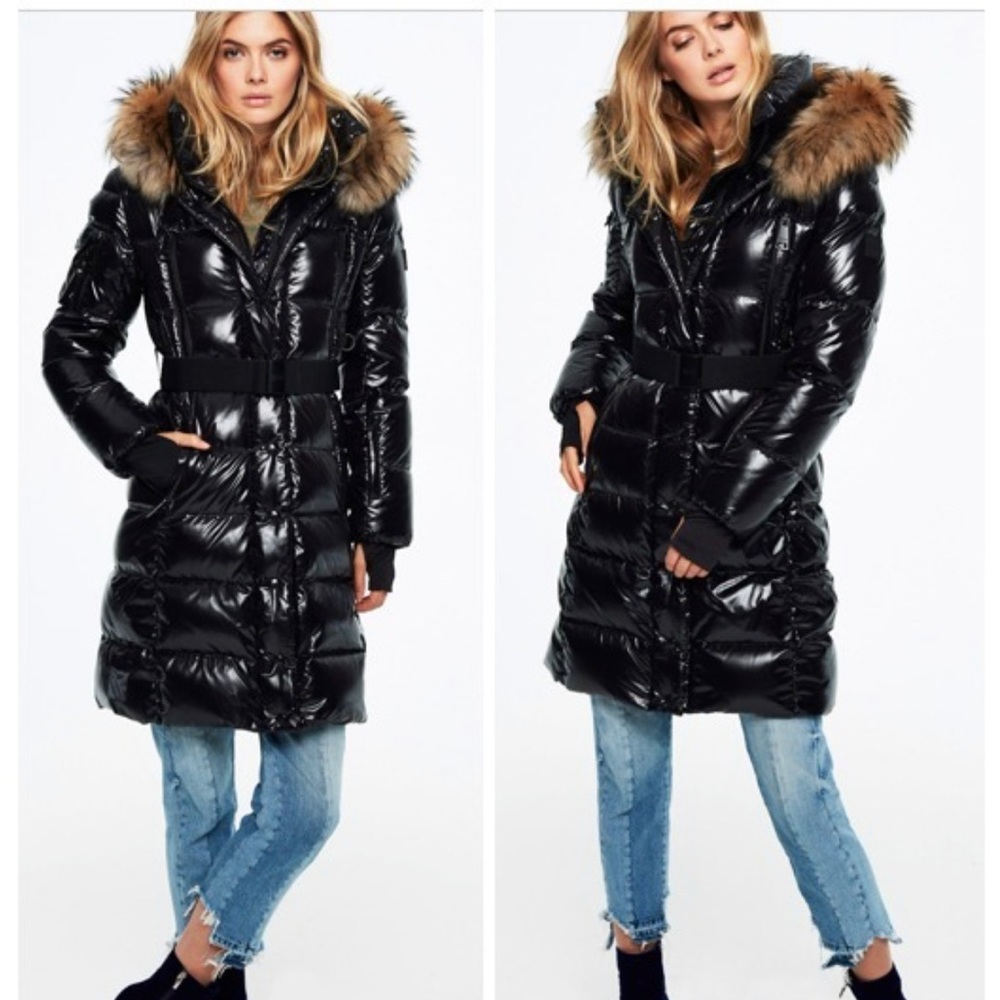 SAM. women’s winter coat with fur hood